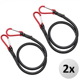 Casaria® Casaria Deuba Spanngummi Expander 2 tlg 100 x 1cm schwarz / weiß / rot – Produktbild 1 von 1