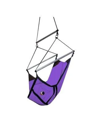 Ticket to the Moon Ticket to the Moon Kinder Hängesessel "Mini Moon Chair" aus Fallschirmseide, Violett, – Produktbild 3 von 3