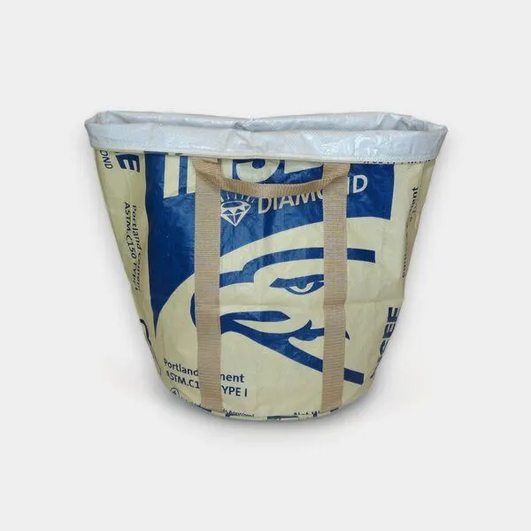 REFISHED fair fashion REFISHED fair fashion WÄSCHEKORB, #cement beige-blau, – Produktbild 3 von 3