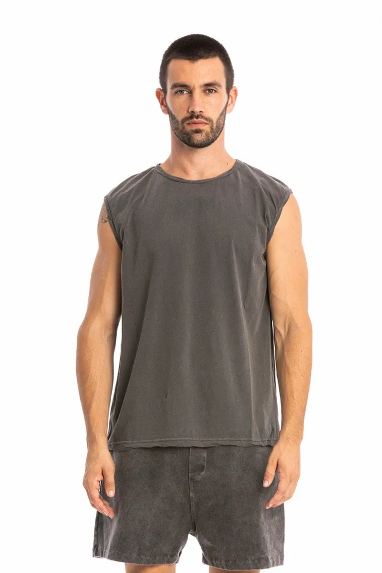 RAVENS VIEW IBIZA RAVENS VIEW IBIZA Herren vegan T-Shirt Bodhi Ns Anthrazit, Dunkelgrau, – Produktbild 2 von 2