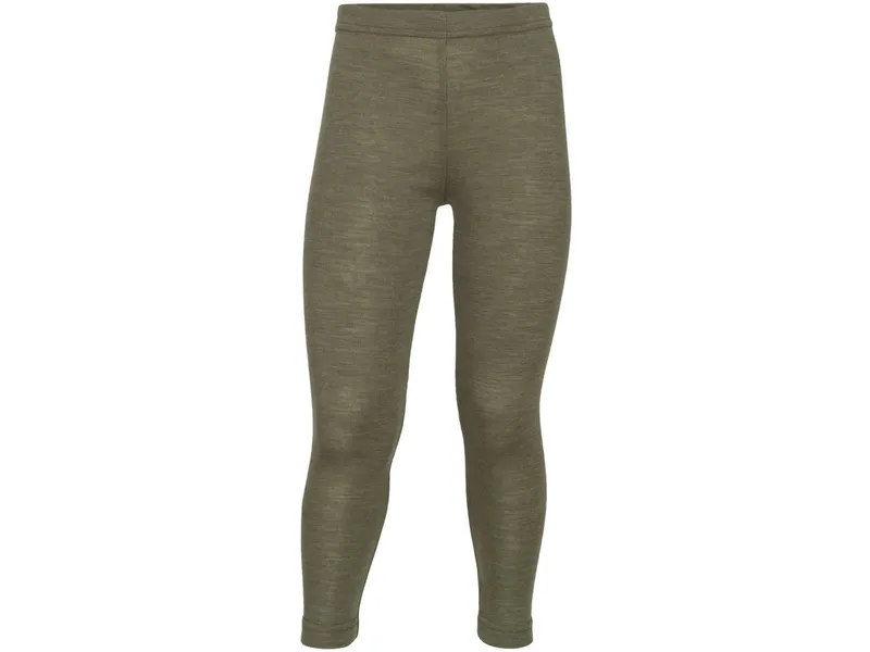 Engel natur Engel Natur Kinder Leggings Wolle Seide olive Gr. 128, Grün, – Produktbild 1 von 2
