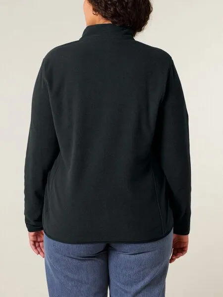 Human Family Human Family Basic Damen Fleecejacke "Guide" aus recyceltem Polyester, Schwarz, – Produktbild 3 von 4