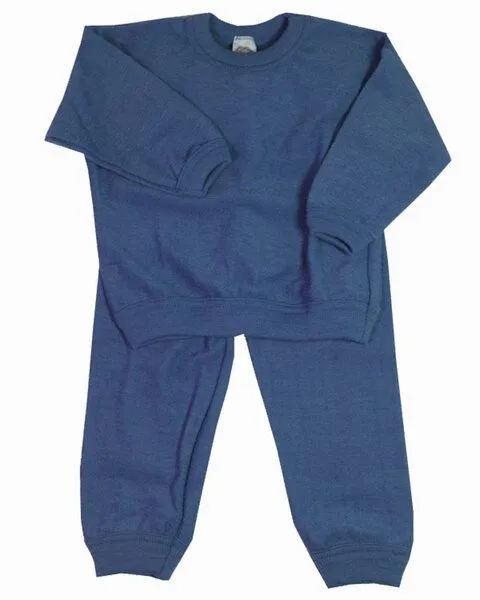 Cosilana Cosilana Kinder Frottee Schlafanzug kbT-Schurwolle, Marine, – Produktbild 1 von 1