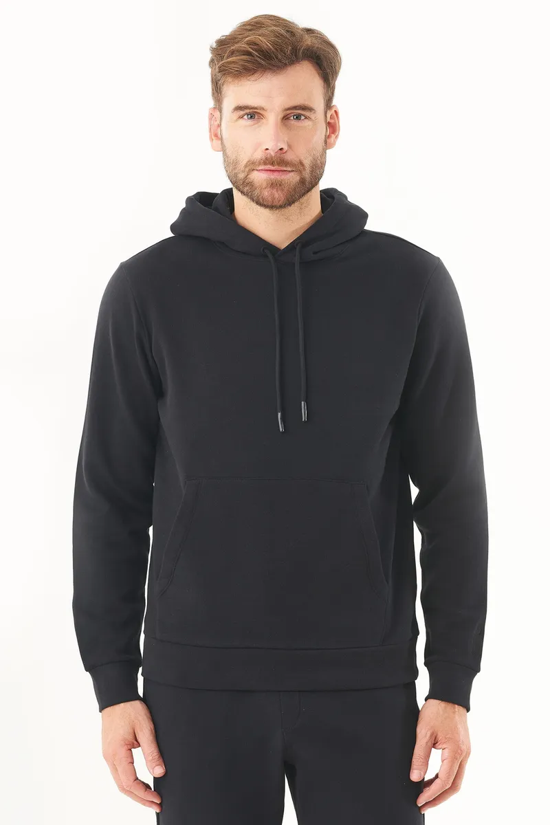 ORGANICATION ORGANICATION Herren vegan Kapuzenpullover Hoolden Schwarz, Schwarz, – Produktbild 2 von 2