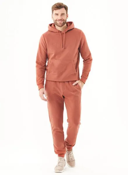 ORGANICATION ORGANICATION ESSENTIALS-HOOLDEN-Soft Touch Hoodie aus Bio-Baumwolle, Braun(cinnamon), – Produktbild 2 von 4
