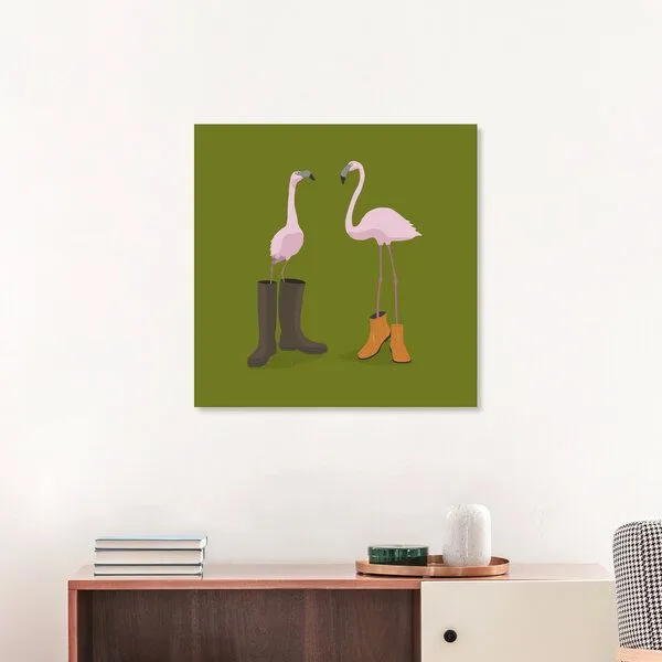 Photocircle Photocircle Poster / Leinwandbild - Fashion Flamingos – Produktbild 3 von 4