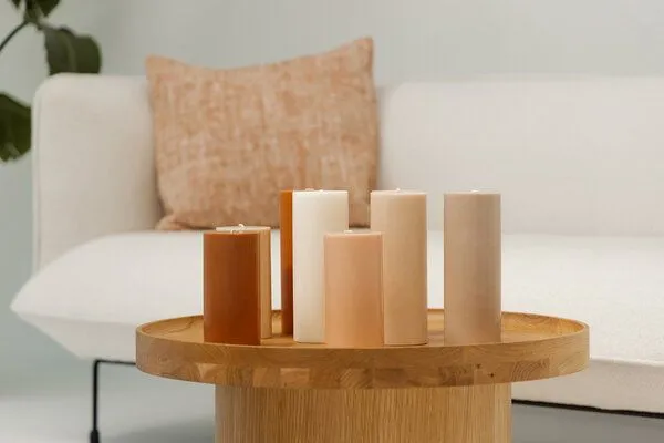 Originalhome Originalhome Geruchsneutrale Stumpenkerze – vegan & fair., Weiß, – Produktbild 4 von 4