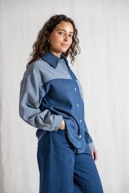 Jyoti - Fair Works Jyoti - Fair Works Bio-Baumwoll Shirt Ashrit – Produktbild 1 von 1