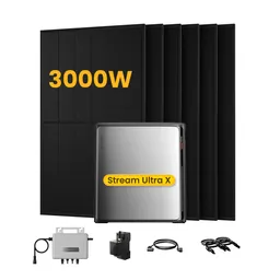 EcoFlow EcoFlow Stream Ultra X, Solaranlage mit Speicher, mit 6 x 500W Bifazialen Solarmodulen, by Powerness - Stream Ultra X | 3840Wh / 1 x Smart Meter / Selbstabholung – Produktbild 1 von 1