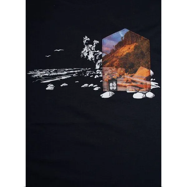 FÄDD FÄDD Damen T-Shirt Rundhals aus Bio-Baumwolle "Ostsee BT" Navy Schwarz, Schwarz, – Produktbild 2 von 3