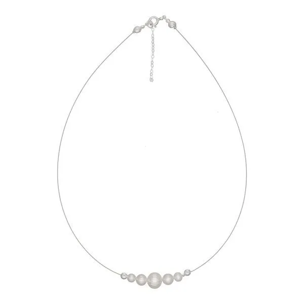 pakilia pakilia Silber Kette Fünf Perlen Fair-Trade und handmade – Produktbild 1 von 3