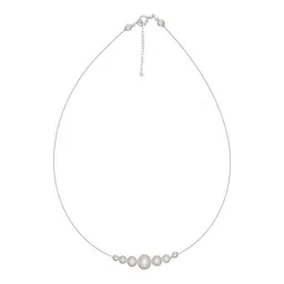 pakilia pakilia Silber Kette Fünf Perlen Fair-Trade und handmade – Produktbild 1 von 1