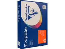 Clairefontaine 500 Blatt Clairfontaine Farbiges Kopierpapier "Trophee" 80 g/m², DIN A4, orange – Produktbild 1 von 1