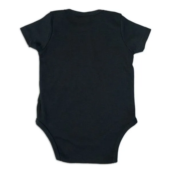 HANDGEDRUCKT HANDGEDRUCKT "Wal" Baby Body, Schwarz, – Produktbild 2 von 4