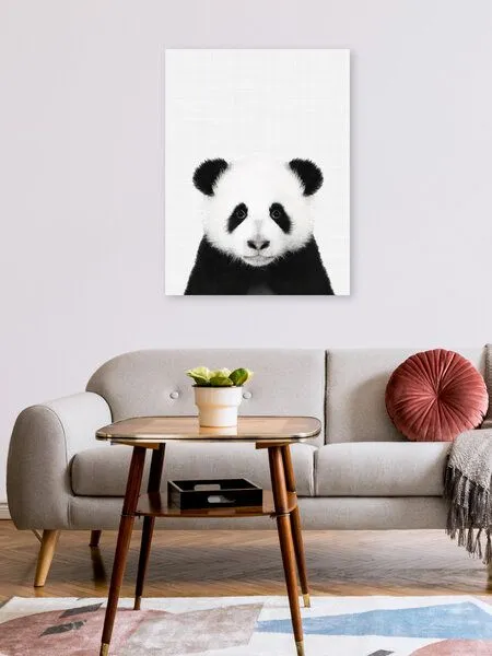 Photocircle Photocircle Poster / Leinwandbild - Panda (Black and White) – Produktbild 2 von 4