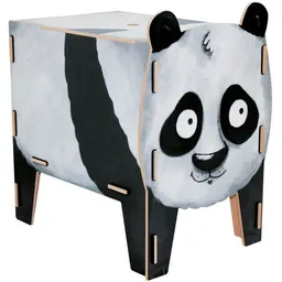 WERKHAUS WERKHAUS Hocker Vierbeiner - Panda – Produktbild 1 von 1
