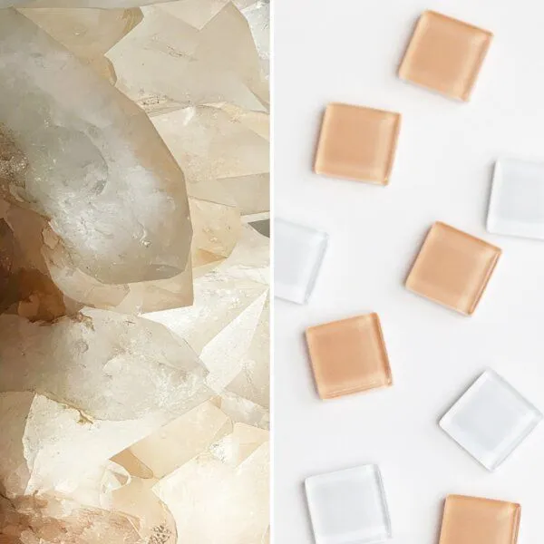ALEXASCHA ALEXASCHA Deko Magnete aus Upcycling Glas • Set aus 9 starken Magneten • ideal zum Verschenken, Bergkristall, – Produktbild 3 von 4