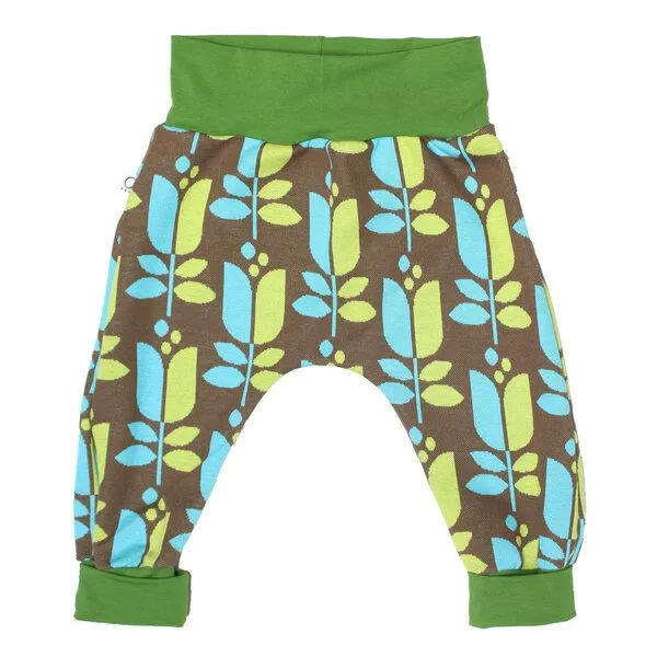 Frija Omina Frija Omina Mitwachsende Jaquard-Krabbelhose Jacki, Tulpe grün, – Produktbild 1 von 2