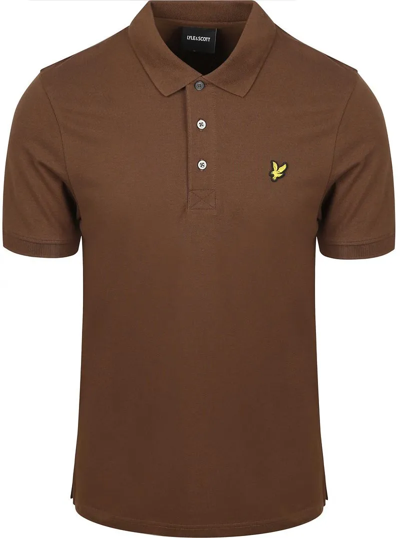 Lyle and Scott Lyle und Scott Polo Plain Braun - Größe XL, Braun, – Produktbild 2 von 3