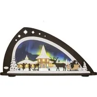 WEIGLA e K WEIGLA e.K. Moderner LED- Schwibbogen "Weihnachten unterm Polarlicht" NEU wunderschön – Produktbild 1 von 1