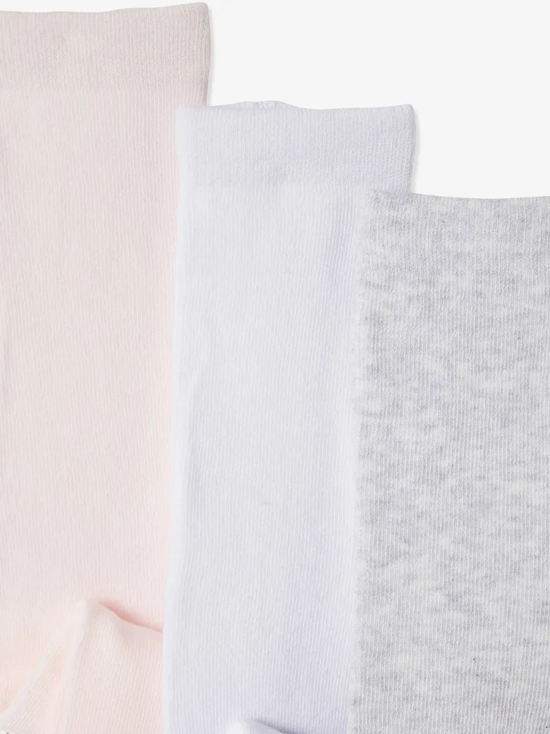 Vertbaudet 3er-Pack Baby Strumpfhosen BASIC, Weiß/zartrosa/grau meliert, – Produktbild 2 von 2