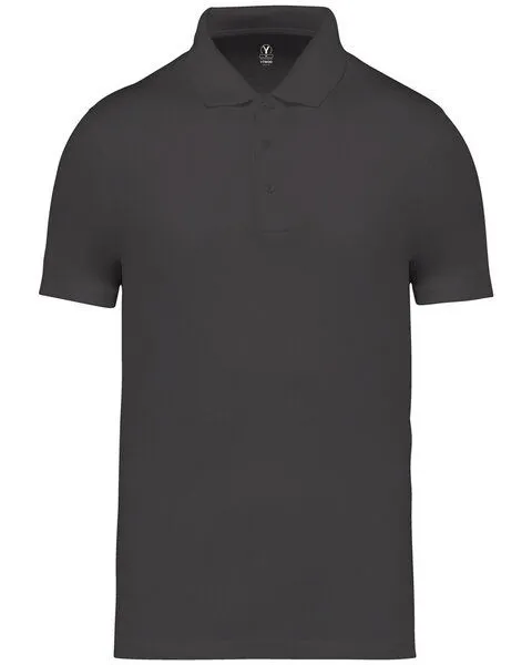 YTWOO YTWOO Organic Classic Herren Poloshirt aus reiner Bio-Baumwolle, Grau, – Produktbild 1 von 2