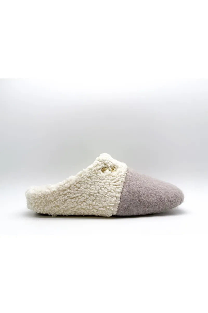 thies thies Damen vegan Hausschuhe Teddy Mix Taupe Beige, Beige, – Produktbild 2 von 2