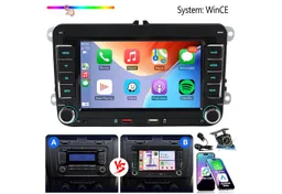 ESSGOO Für VW Golf 5 6 Plus Touran Caddy Jetta Autoradio Carplay Android Auto Autoradio (System : WinCE, Rückfahrkamera(optional), 2 DIN, AM/FM, SWC, CANBUS-Adapter ENTHALTEN (optimiert für Windows CE-System) – Produktbild 1 von 1