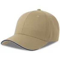 Atlantis Headwear Atlantis Headwear Damen / Herren Sport Cap Baumwolle Metallverschluss, Khaki/navy, – Produktbild 3 von 3