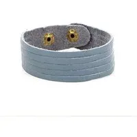 Mitienda Shop Mitienda Shop Armband aus Recycling-Leder Tira aus Indien, Blau, – Produktbild 1 von 1