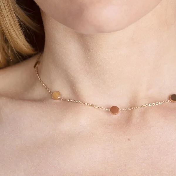 ALEXASCHA ALEXASCHA Kurze Münzkette | gold, silber, roségold | AVA, Gold, – Produktbild 2 von 7