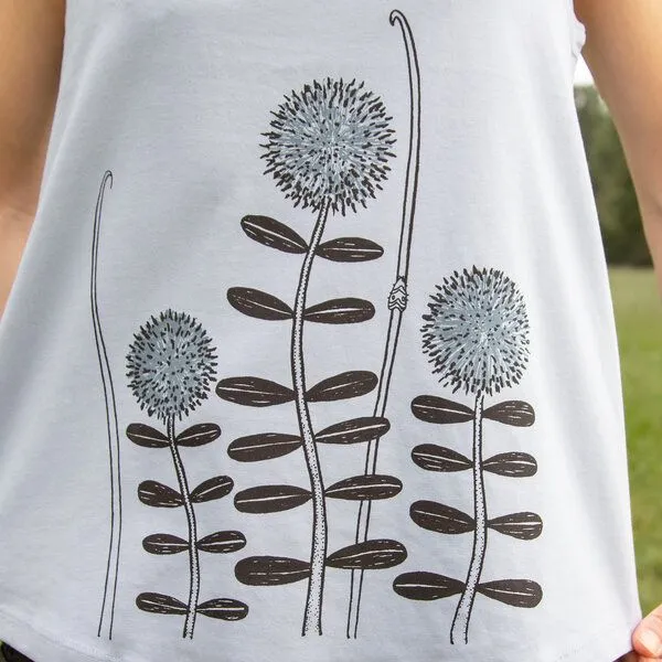 Cmig Cmig Damen Tank-Top Waldblumen in serene blue – Produktbild 1 von 4
