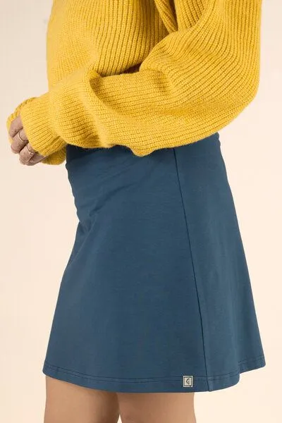 La Gitana La Gitana Rock A-Linie „Junie“ – Standardlänge, aus Bio-Baumwolljersey – fair & nachhaltig, Blau, – Produktbild 3 von 4