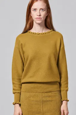 HempAge Hempage Damen vegan Strickpullover Elegant In Erdnussbraun – Produktbild 1 von 1