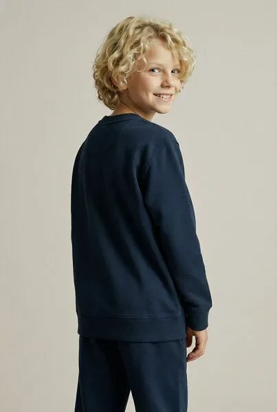 THE FACE OF ELEMENTS The Face of Elements Little Wild Explorer - Relaxed Fit Kids Sweatshirt aus 100% Bio-Baumwolle, Navy blue (blau), – Produktbild 3 von 4