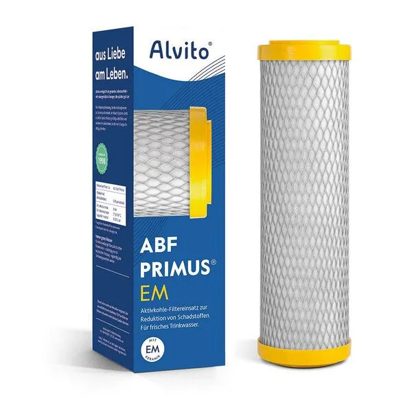 Alvito Alvito ABF Primus EM Aktivkohle-Blockfilter mit EM-Keramik zur Wasservitalisierung – Produktbild 1 von 3