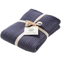 People Wear Organic People Wear Organic Biobaby Mulldecke, 4-lagig, 100% Baumwolle (kbA), 105x105cm, Blau, – Produktbild 1 von 1