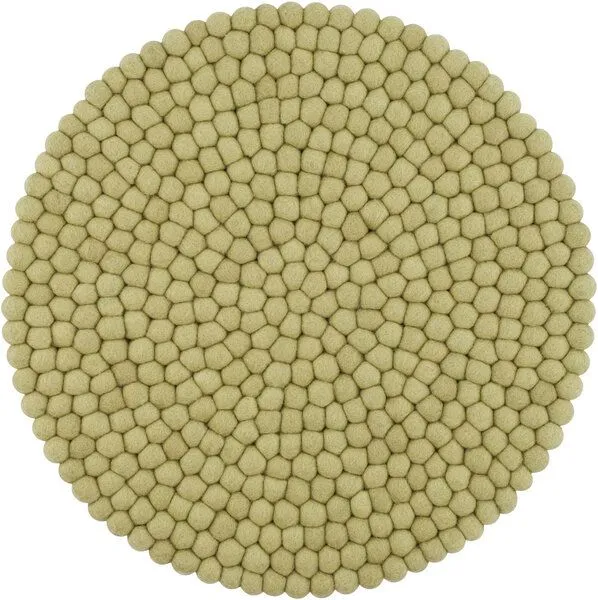 myfelt myfelt Filzkugel Sitzauflage (⌀ 36 cm, 36 x 36 cm), Hellgrün (pitt), – Produktbild 1 von 4