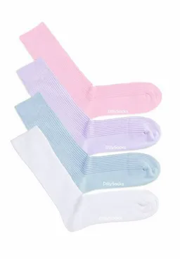 DillySocks DillySocks Basicsocken Premium Ribbed Collection aus nachhaltiger Baumwolle, recyceltes Polyamid – Produktbild 1 von 1
