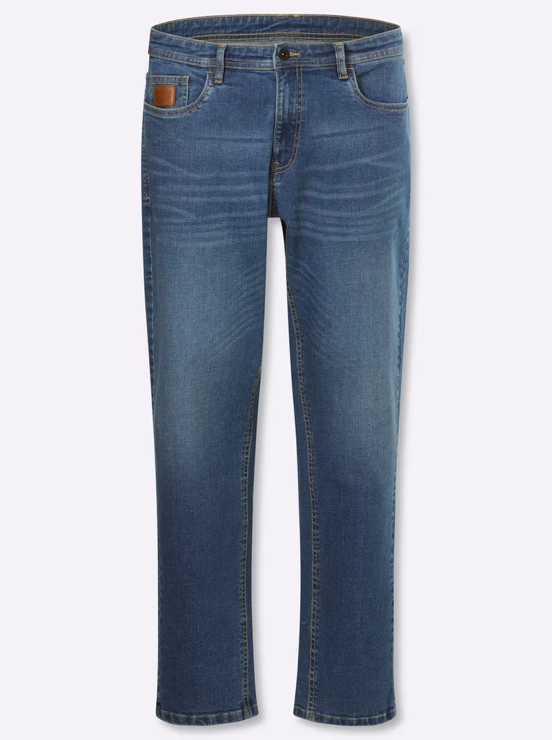 marco donati 5-Pocket-Jeans dark blue denim, Dark blue denim, – Produktbild 1 von 2