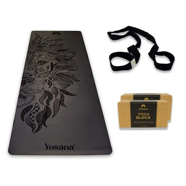 Yosana Yosana Yogamatten Starter Set 4-Teilig, Grün, – Produktbild 2 von 8