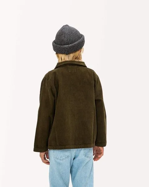 MATONA Matona Kastig geschnittenes Hemd aus Cord für Kinder / Boxy Corduroy Jacket, Moss, – Produktbild 2 von 4