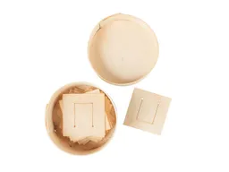 Büroklammern aus Furnier Quadro Bergahorn – Produktbild 1 von 1