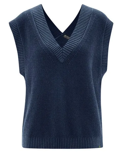 HempAge HempAge Modischer Pullunder Hanf/Biobaumwolle, Navy(blau), – Produktbild 1 von 4