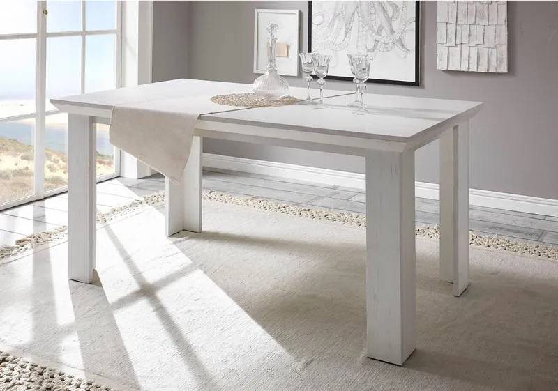 Home affaire Esstisch California, Breite ca. 158 cm, Weiß, – Produktbild 1 von 4