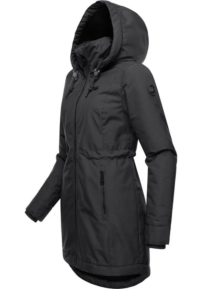 ragwear ragwear Winterjacke Dakkota Wasserdichter Winterparka mit Teddyfleece Innenfutter, Grau, – Produktbild 2 von 4