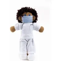 El Puente El Puente Anziehpuppe "Krankenpfleger Jan" | Fair Trade & Handmade aus Sri Lanka – Produktbild 1 von 1