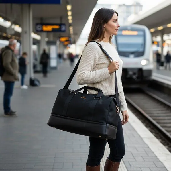 Sperling Sperling "Weekly" Weekender aus Kork und recyceltem PET, Natural, – Produktbild 2 von 4