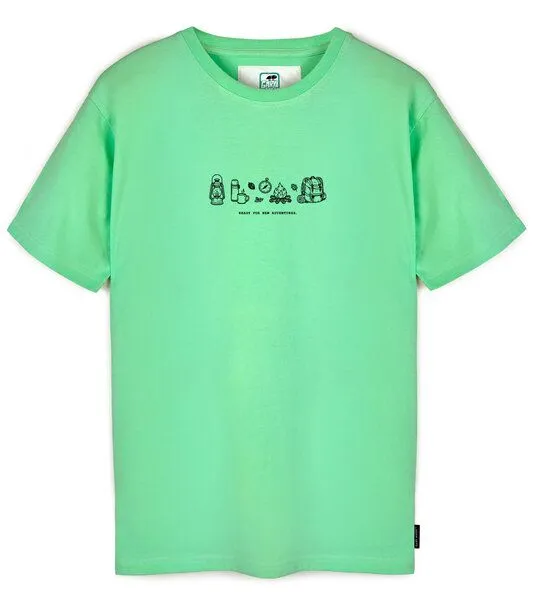 Gary Mash GARY MASH Shirt Ready for new adventures aus Biobaumwolle, Mint (grün), – Produktbild 1 von 4