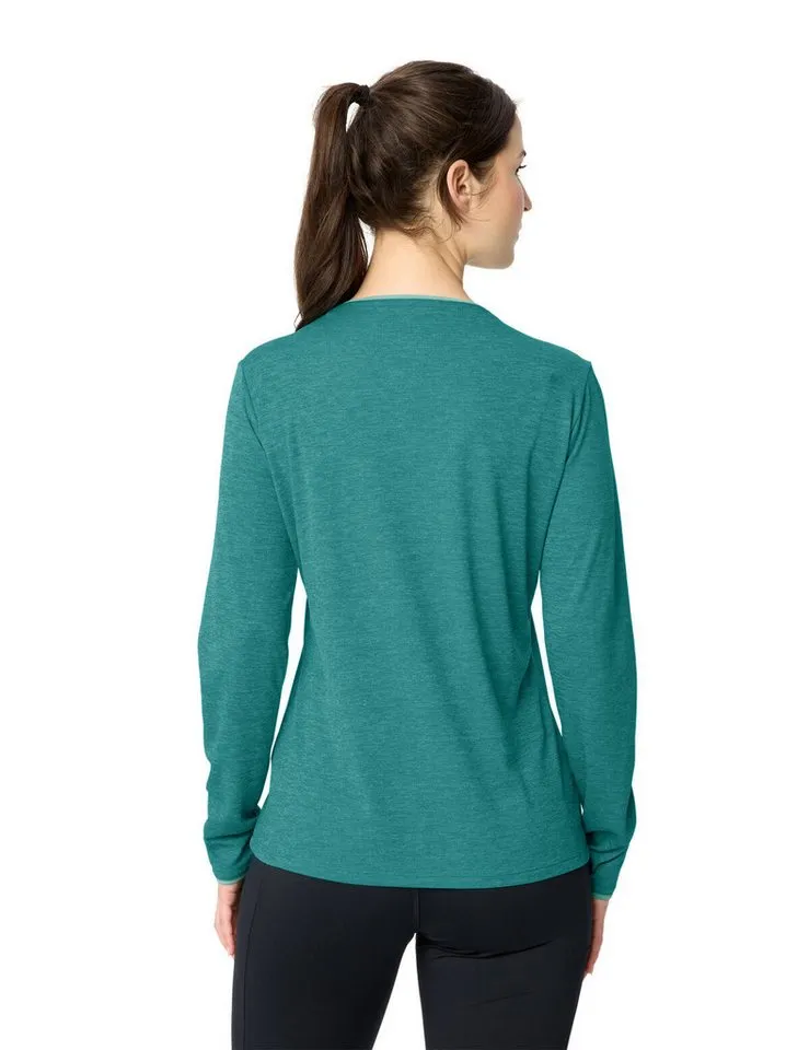 Vaude Vaude T-Shirt Women's Essential LS T-Shirt (1-tlg) schnelltrocknendes und funktionelles Shirt, Grün, – Produktbild 3 von 4